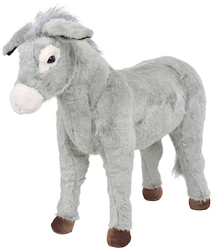 Tomostar Weiches Plüschtier, Plüschtiere, weiches Spielzeug, Kinder, Spielzeug, Esel, grau, XXL