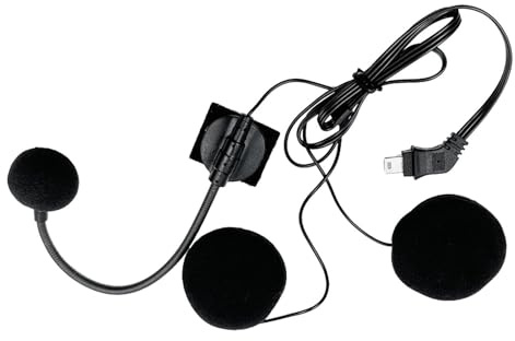 Auricolare per Casco da Moto Di Comunicazione per Moto con Cuffie | per Chiamate Nitide con Riduzione del Rumore per Viaggi e Spostamenti Quotidiani