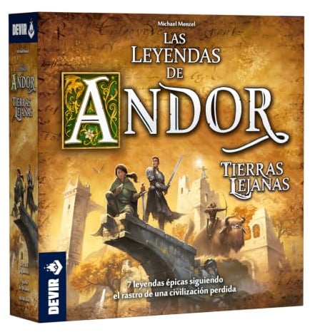 Devir Die Legenden von Andor: Fernländer, kooperatives Brettspiel für Abenteuer und Fantasie, erzählerische Kampagne, für 2-4 Spieler, ab 10 Jahren | spanische Version