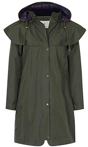 LightHouse Outrider Women's 3/4 Waterproof Raincoat, Fern, 12