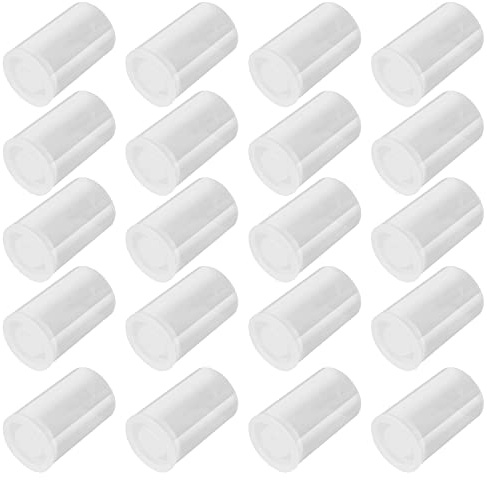35mm Caliber Plastic Film Canisters -20pc (Clear)