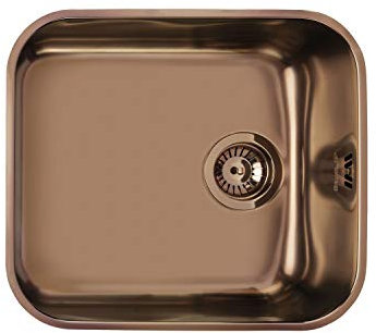 Smeg Copper Küchenspüle aus Edelstahl mit Einer einzigen Schüssel Cortina-Kupfer UM45RA2