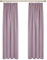 Deconovo Vorhang Blickdicht Kräuselband Gardinen Kinderzimmer Thermogardine, 229x132cm(HöhexBreite), Hellpink, 2er Set