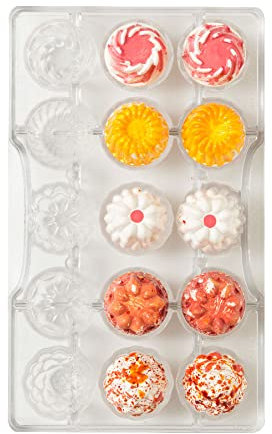 Decora 0050160 MOULE POUR PRALINE DE CHOCOLAT SUMMER Ø 30 X 20 H MM 15 CAVITES