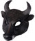 rockible Máscara de Máscara de Cabeza de Toro Realista 3D para Disfraz de Halloween Foto Prop