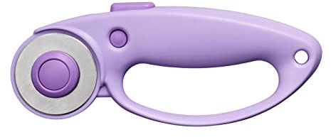 Fiskars Taglierino a Rotella, Impugnatura con Occhiello, Per Destrimani e Mancini, 45 mm, Ultra Lilac (Violetto), 1066464