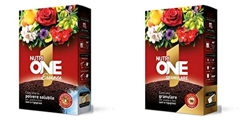 Nutri 1 One ESSENCE - Concime Idrosolubile, Scuro & Concime Microgranulare per Piante e Fiori