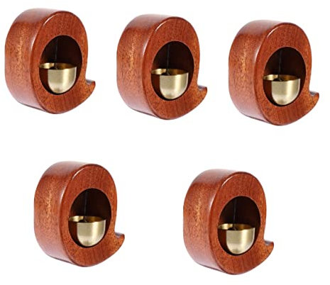 Vaguelly 5 Stück Braune Ornamente Befestigt Gehweg Dekoration Kinderzimmer Schmuck Holz Retro Geschenk Aufkleber Shop Balkon Öffnung Im Freien Für Türklingel Eingang Möbel Haushalt Wind