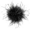 BYNYXI Broche en plumes d'autruche moelleuse pour femme, tiare - Manchettes de poignet - Plume - Banquet - Broche en plume - Broche en forme de fleur - Pour carnaval, cosplay, fête