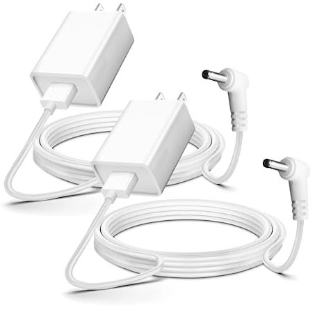 YCWZZH 13.2ft 2-Pack Indoor/Outdoor Camera Power Adapter Plug Charger for Ring Stick Up Cam/Plug-in 3rd Gen/2nd Gen & Ring Pan Tilt Stick Up Camera Power Cord Charging Cord Cable