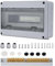 Zroden Coffret Electrique, Coffret Electrique Etanche Exterieur IP65, 15 Modules, Avec Terminaux, Rails Intégrés et Accessoires, Pour Une Utilisation à L'extérieur