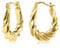 Gold Earrings for Women, Large Chunky Twisted Hoop Hypoallergenic Large Oval Hoop Earrings Thick Hoops Earring Lightweight Chunky Hoops Jewelry for Women Girls