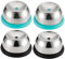 BESTonZON 4 Stück Eierpunsch Harter Eierstecher Eierlocher Ausdauer Bäckerei Eierstecher Gekochtes Ei Ei-nadel Küchenhelfer Eierstechende Tasse Ei Aus Metall Handbuch Eierkocher Edelstahl