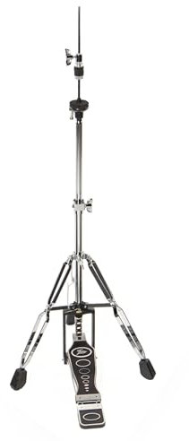 Fame HH7000 HiHat-Ständer, Leichtbauweise, Einzelkettenantrieb, Doppelverstrebung, Ergonomische Trittplatte, Inklusive HiHat-Clutch, Ideal für Kleine Gigs, E-Drum Sets