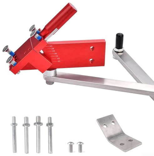 Lawn Mower Blade Sharpener, Multi-Purpose Mower Blade Sharpener with Adjustable Angle of 15°-45° for 5000, 5002, 5005 Lawn Mowers(red)