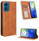 COMAKU Étui à Rabat et Folio pour Motorola Moto G24 de Marron