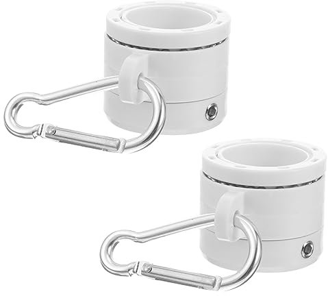 DIKACA 1Satz Fahnenmast Clip Befestigungsringe mit Drehbaren Ringen für Fahnenmasten Flaggenmontagezubehör für Sicheren Halt und Einfache Handhabung