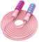 Cotton Adjustable Skipping jump rope，Adult and Children Athletic Fitness Exercise Jumping Rope (pink, 3m)