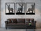 VAILLA ® Hirschkopf Wanddeko, Hirsch Wanddekoration aus Holz, Wandbilder Home Dekoration, 3D Wall Art, Große Wand Deko, Bilder für Schlafzimmer, Wohnzimmer und Büro (3x Hirsch)