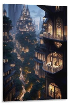 Sarah J. Maas Buchkunst, ein Hof der Dornen und Rosen, Velaris, Poster, Wandkunst, Gemälde, Leinwanddrucke, Dekor-Poster, Kunstwerke, 50 x 75 cm