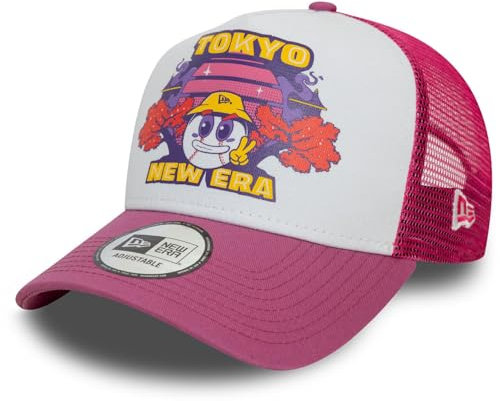 New Era A-Frame Mesh Trucker Cap - Graphic Print Violett