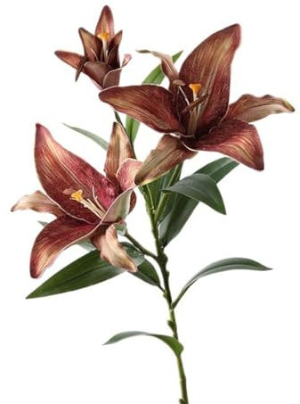 Fiori artificiali Giglio profumato del profumo della pittura a olio del fiore artificiale moderno adatto for la composizione floreale del vaso dell'hotel di nozze del salone della casa Fiori Decorazio