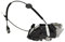 Serrure Porte Voiture BK21-V219A65-DK pour Ford pour Transit pour Custom 2012 avec Loquet Câble Mécanisme Verrouillage Porte Avant Gauche Voiture Serrure Porte Servomoteur