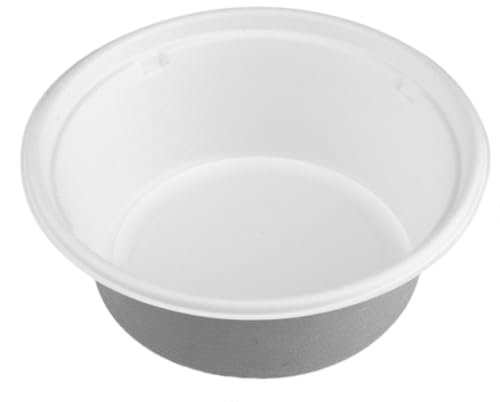 Clarina - Schalen aus Zuckerrohr -Eco Pappteller - Einweggeschirr - Einweg-Schüssel 50 Stück - 350ml 13 cm - Umweltfreundlich - Biologisch abbaubar