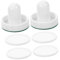 KICHOUSE 1 Satz Airhockey-Set Eishockey-Puck Aus Kunststoff Lustiger Hockeyschieber Tisch-Eishockey-Pusher Tischschieber-Pucks Eishockey-Pusher Für Den Haushalt Hockey-Pucks Weiß Plastik