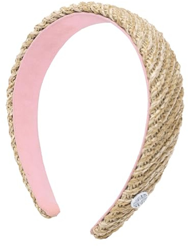 Lilly Pulitzer Women's Fashion Headband, Woven Raffia Hair Accessories for Teens and Adults, Raffia