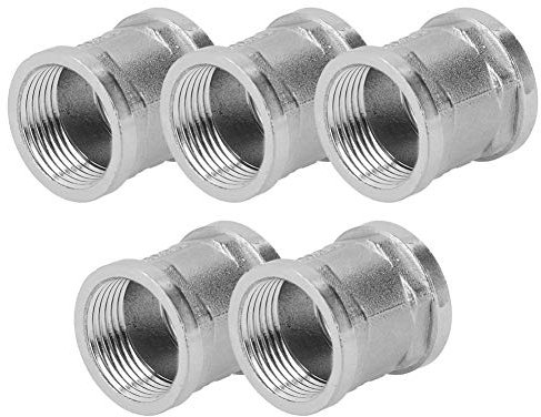 5 Pezzi 3 4 Femmina, 5 Pezzi in Vendita 3 4 Filettatura Interna X Raccordi per Tubi in Acciaio Inox Raccordi Diretti per Tubi Filettati in Acciaio Inossidabile 304 Raccordo