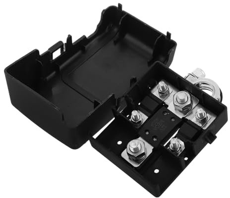 Beatifufu Heavy Duty Car Battery Terminal Connector Adapter Quick Release Design with Protective Fuse Box for Safe Battery Distribution Clamp for Vehicles