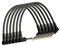 Amagogo Guitar Patch Cable Connect Line 1/4 Instrument Audio Cable Guitar Patch Link Cable for Speaker Systems Effect Pedal Board, 6Pcs