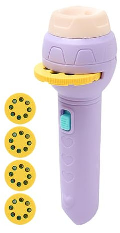 Lampe de poche - Projecteur d'éducation - Jouet éducatif - Torche de raconter des histoires - Lampe de poche avec projection de motifs d'animaux - Projecteur portable - Pour Pâques, anniversaire