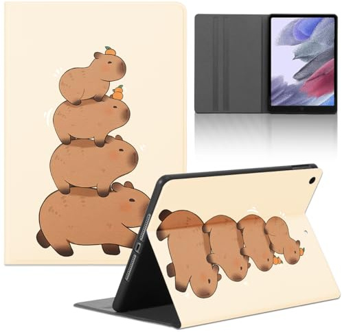 Funda Tablet para Lenovo Tab M10 3rd Gen 10,1 2022 TB-328, Carcasa Lindo Anime Capybara Motifs de Cubierta Protectora Plegable Cuero de PU Función de Soporte Protectora Tablet Case