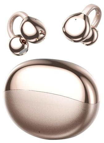 Open Ear Kopfhörer kabellos Bluetooth 5.4 Sport mit Ohrhaken Ear Clip Air Bone Conduction Wireless Headphones Ohrclip Luftleitung Knochenschall Sportkopfhörer Headset für Joggen Laufen Radfahren