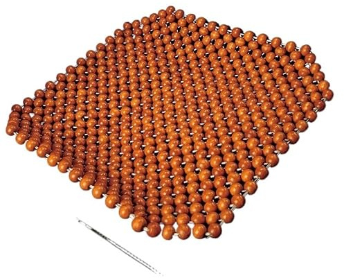 Autositzauflage Holzkugeln,Sitzauflage Auto 1 Stück Autositzkissen aus natürlichen Holzperlen – handgefertigt, atmungsaktiv und massierend for Büro, Zuhause und Auto – lang anhaltender Komfort(ORANGE_