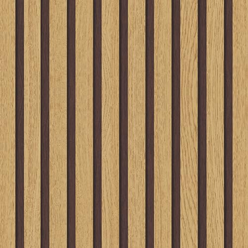 AMIGO Selbstklebende Tapete Holzoptik Wandpapier 44x600cm Holz Wandaufkleber Vintage Dekorative Aufkleber für Möbel Wandtür Wasserdicht