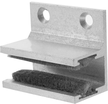 Anneome Fixed Glass Shower Door Guide Bottom Sliding Door Bumper Clean Track Accessory Anti-wear Protector for Shower