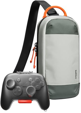 tomtoc Sling Crossbody Bag for Nintendo Switch 2 Console 2025 with a Hard Carrying Case for Nintendo Switch 2 Pro Controller
