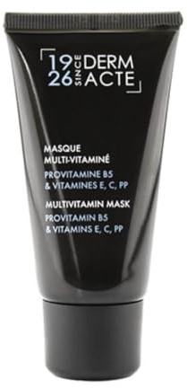 Derm Acte Gesichtsmaske - Vitamin Maske für Strahlende Haut 50 ml | Gesichtsmaske mit Vitamin C, E, B5 und Hyaluronsäure für intensive Feuchtigkeit und sichtbar strahlende Haut