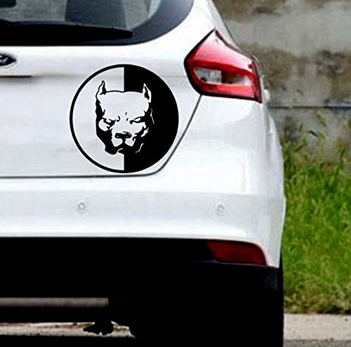 Auto Styling Aufkleber Pitbull Super Hero Hund Auto Aufkleber Vinyl Aufkleber Dekoration Film Aufkleber DIY Auto Tuning Teile (Schwarz)