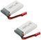YUNIQUE GREEN-CLEAN-POWER - Batterie de Remplacement 3.7V 850mAh Li-Po pour Drone Syma X56, X56W, X54HW, X54HC | Matériau de Haute Qualité, Sûr et Durable | Argent | 50x26x9 mm - 50 GR