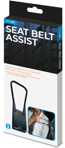 Simply SAS01 - Set of 2 - Universal Seat Belt Assist Reacher - Mobility Aid - Easy & Universal Fit
