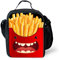 Leberna 3D Print Animal Insulated Lunch Bag with Bottle Holder Adjustable Strap for Kids Fries