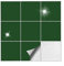 Kiwistar Fliesenaufkleber Dunkelgrün Glänzend - 15 x 15 cm - 25 Stück - Klebefliesen zum Überkleben von Wandfliesen - Fliesensticker für Küche Bad Fliesenmuster - selbstklebend und wasserfest