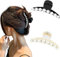 Runmi 2 Pcs Pince Cheveux Femme Pinces à Cheveux Perle Antidérapantes Forte Tenue Pince Poignée Mode Pinces à Cheveux Pince pour Femmes Filles