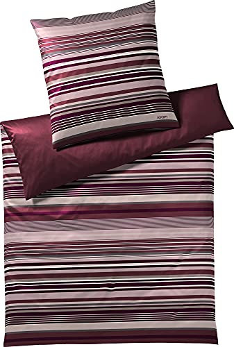 Joop! Bettwäsche Micro Lines deep Rose 1 Bettbezug 155 x 220 cm + 1 Kissenbezug 80 x 80 cm