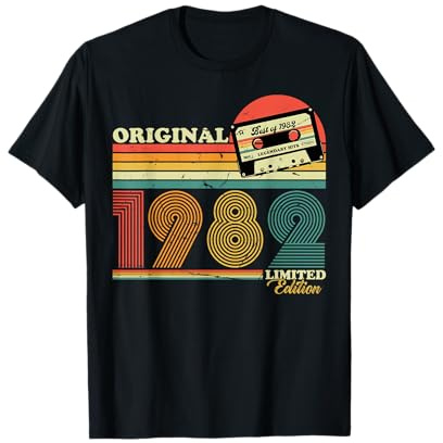 1982 vintage 40e anniversaire rétro édition limitée hommes femme T-Shirt