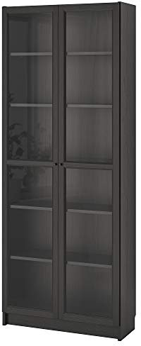 Ikea BILLY/OXBERG Bücherregal, 80x30x202 cm, schwarz-braun